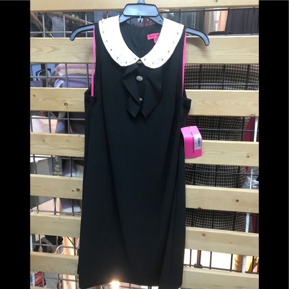 Betsy Johnson dress lined dress black/white,NWT - Picture 4 of 16
